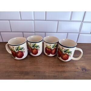 Vintage Casuals set of 4 Apple Mugs